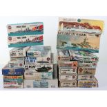 Collection of thirty-five vintage Ship and Aircraft model kits