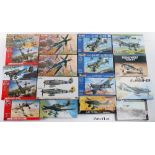 Forty 1:72 scale JU87 and Focke-Wulf Fighter plane model kits