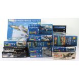 Thirteen 1:32 and 1:48 scale model Aircraft kits