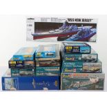 Collection of twelve various model Ship kits