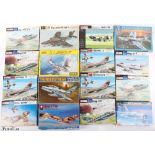 Thirty-two 1:72 scale Jet fighter model kits