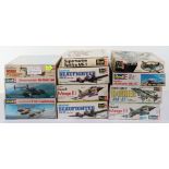 Eleven Revell 1:32 scale model Aircraft kits