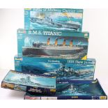 Revell and Heller model Ship kits