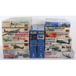 Thirteen Revell 1:32 scale model Aircraft kits