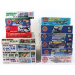 Fourteen various 1:32 and 1:48 scale model Aircraft kits