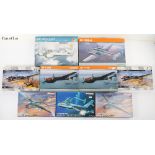 Collection of thirty-five various 1:72 scale model Aircraft kits