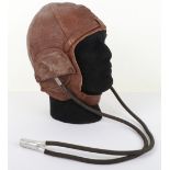 1930’s Lewis Style Flying Helmet with Gosport Tubes