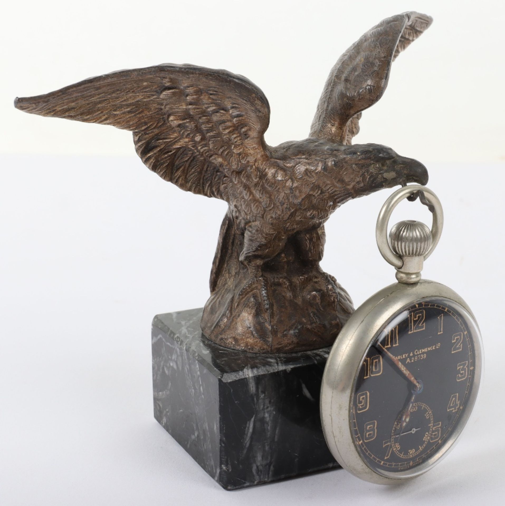 Early 20th Century Eagle in Flight Pocket Watch Stand, - Bild 3 aus 5