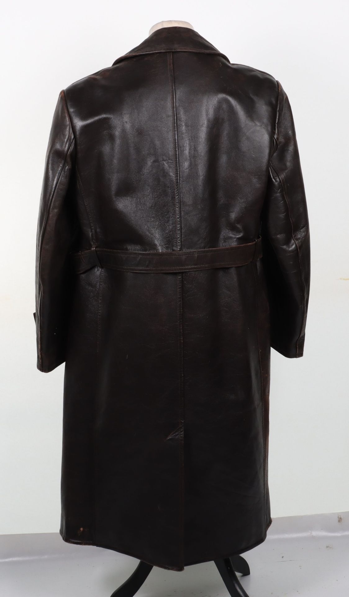 Leather Aviators / Motoring Coat - Image 5 of 9