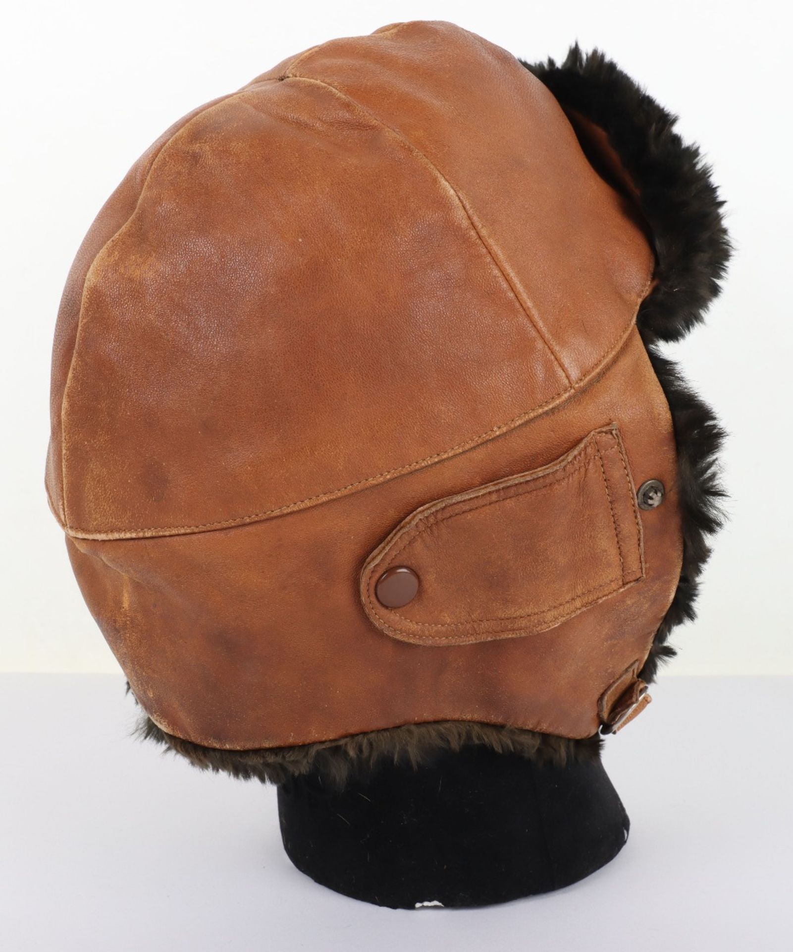 Royal Flying Corps Mk1 Style Leather Flying Helmet - Image 2 of 6