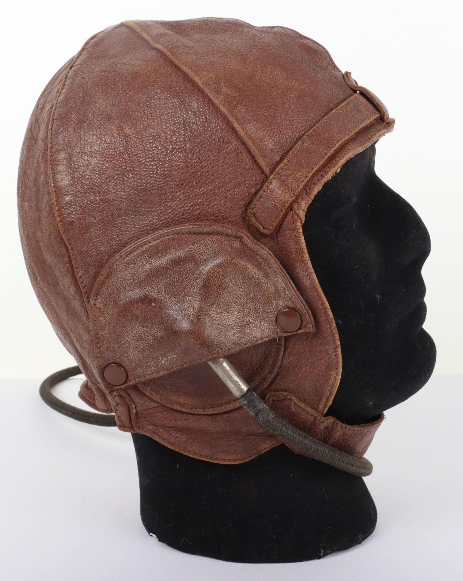 1930’s Lewis Style Flying Helmet with Gosport Tubes - Image 5 of 7