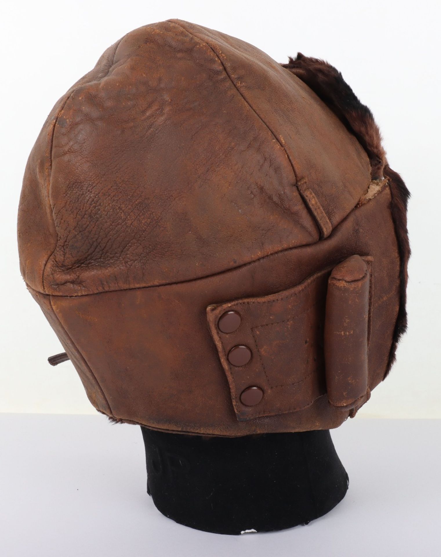 Royal Flying Corps Mk1 Style Leather Flying Helmet - Image 3 of 9