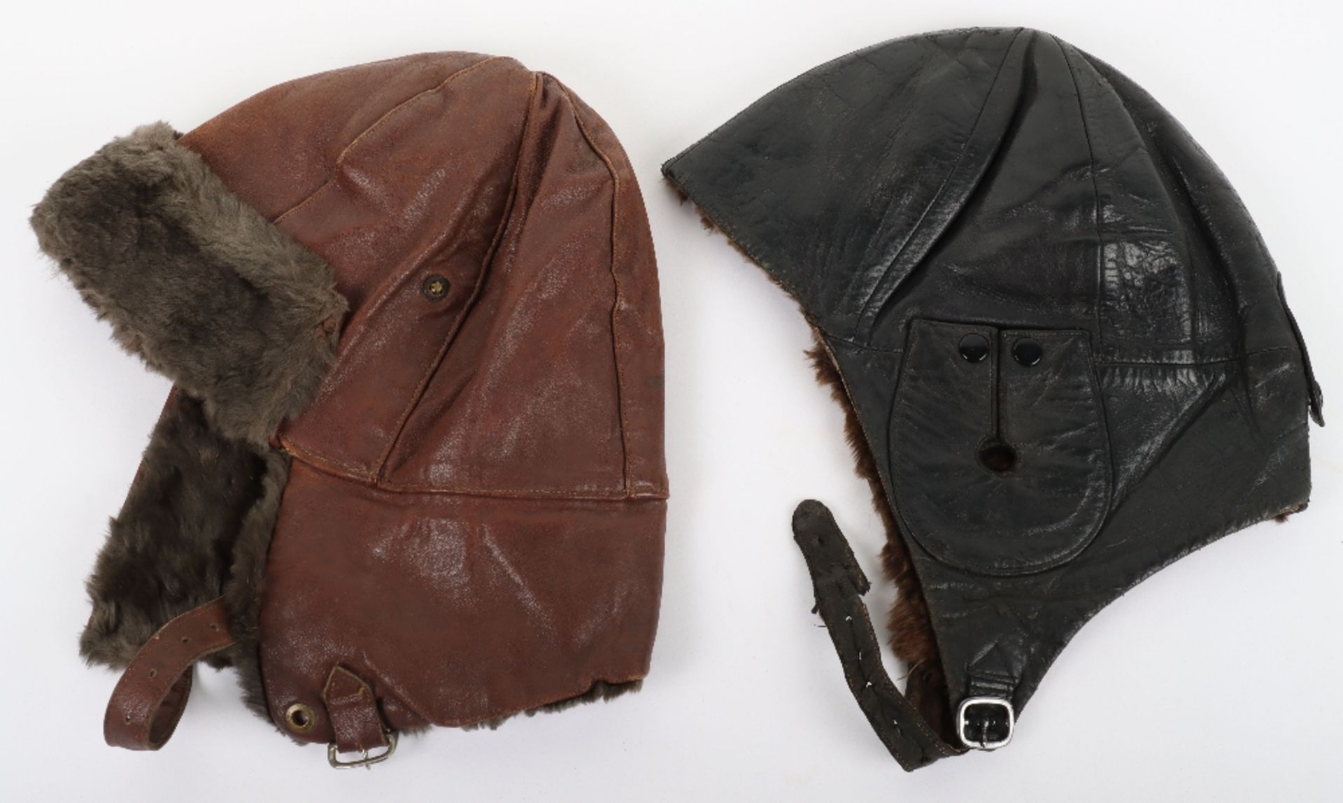 1930’s Period British Leather Flight Helmet - Image 2 of 6