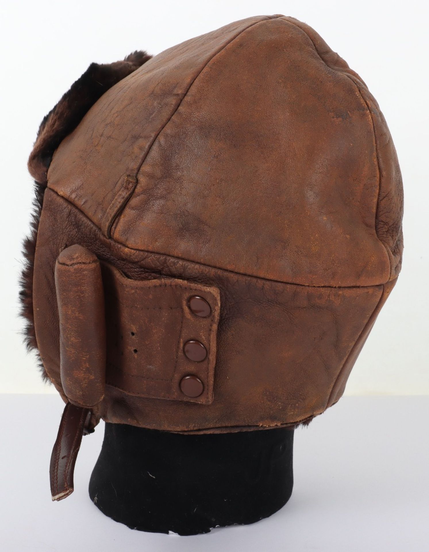 Royal Flying Corps Mk1 Style Leather Flying Helmet - Image 4 of 9