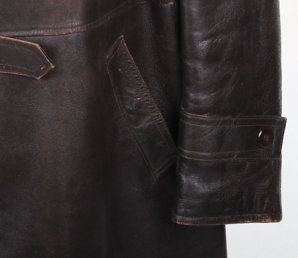 Leather Aviators / Motoring Coat - Image 9 of 9