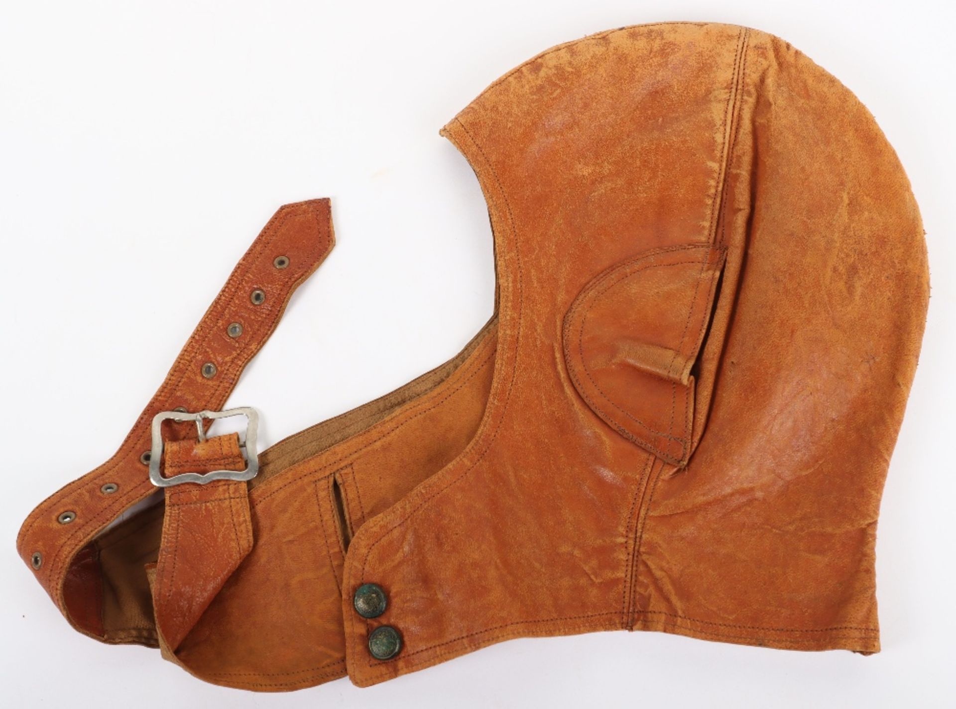 Early Leather Aviators Flying Helmet - Image 7 of 7