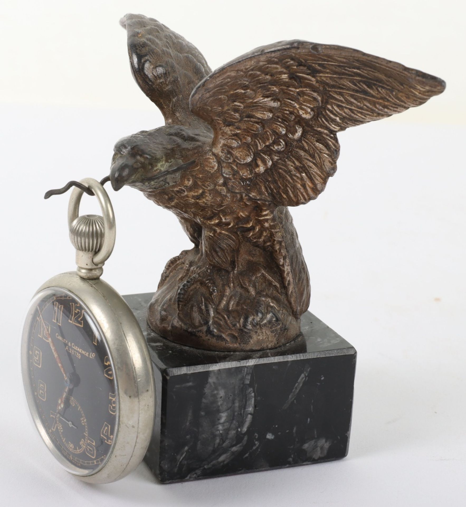 Early 20th Century Eagle in Flight Pocket Watch Stand, - Bild 5 aus 5