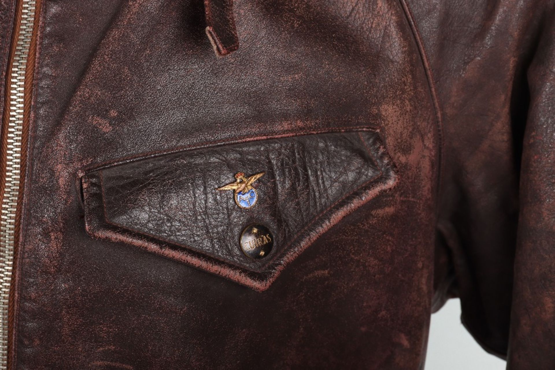 One Piece Leather Flight Suit - Image 3 of 8