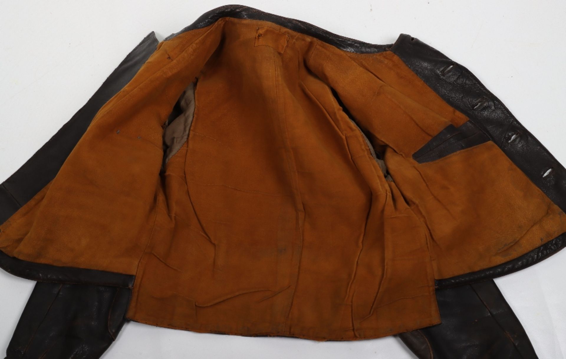 WW2 German Luftwaffe Style Leather Flying Jacket - Image 9 of 9