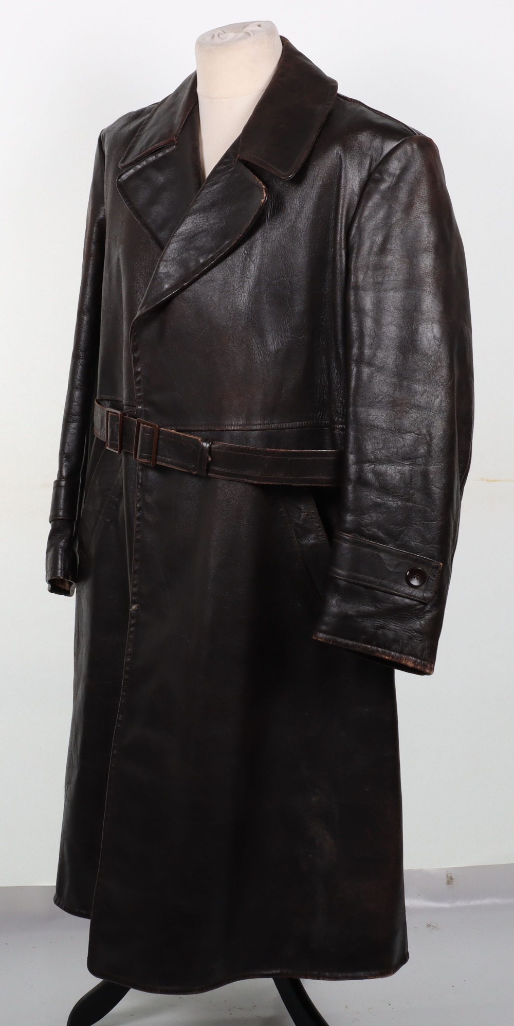 Leather Aviators / Motoring Coat - Image 3 of 9