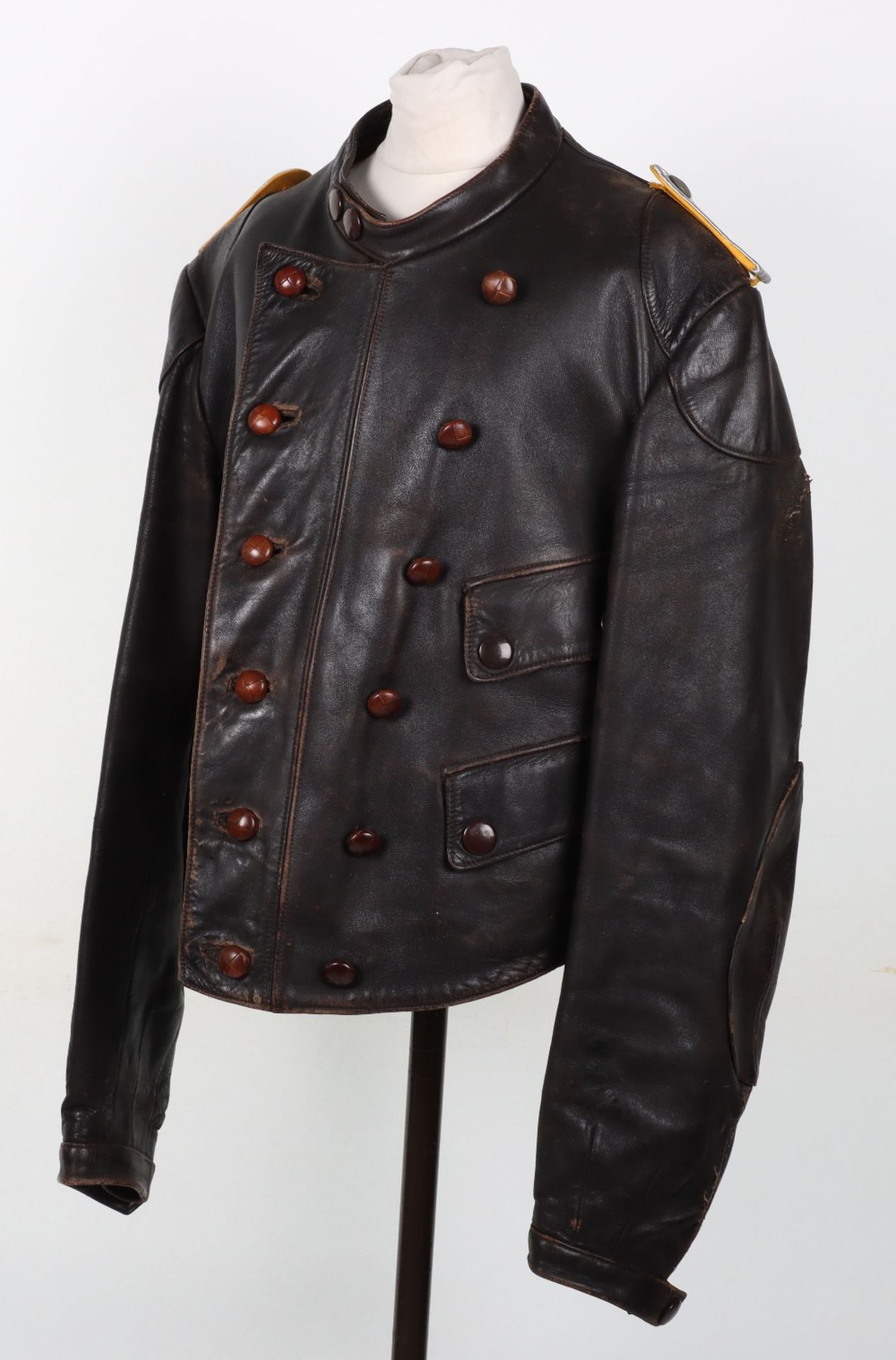 WW2 German Luftwaffe Style Leather Flying Jacket - Image 3 of 9