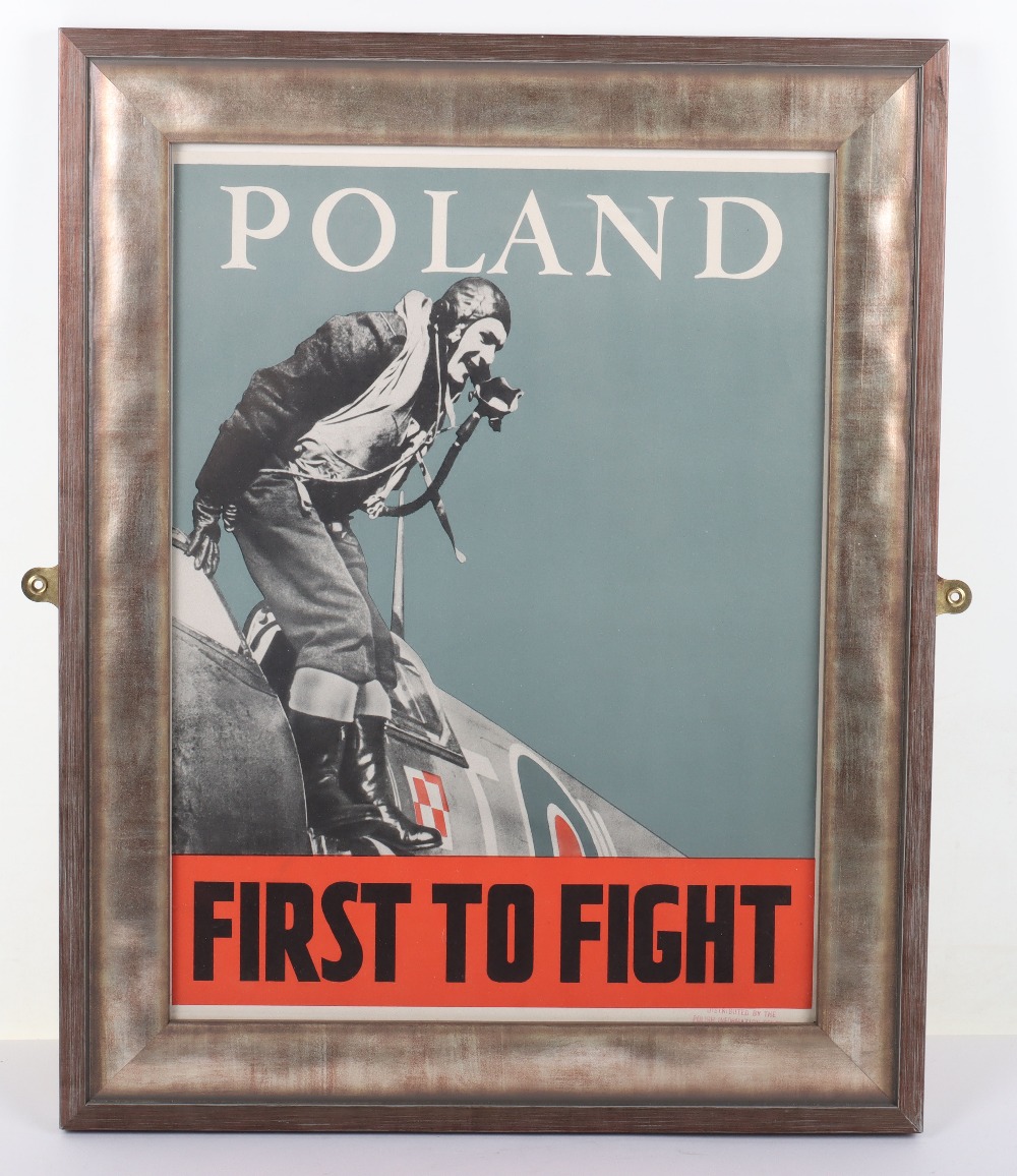 WW2 “POLAND FIRST TO FIGHT” Poster