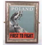 WW2 “POLAND FIRST TO FIGHT” Poster
