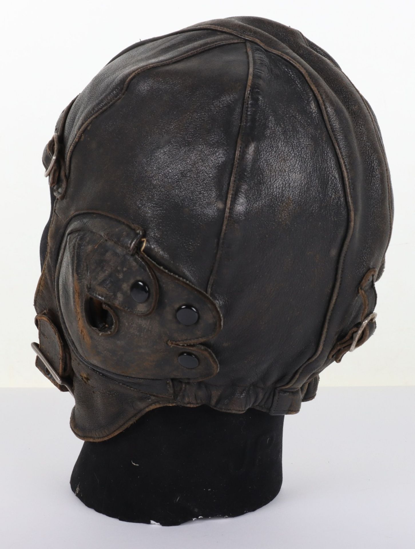 1930’s Lewis Pattern Leather Flying Helmet - Image 3 of 10