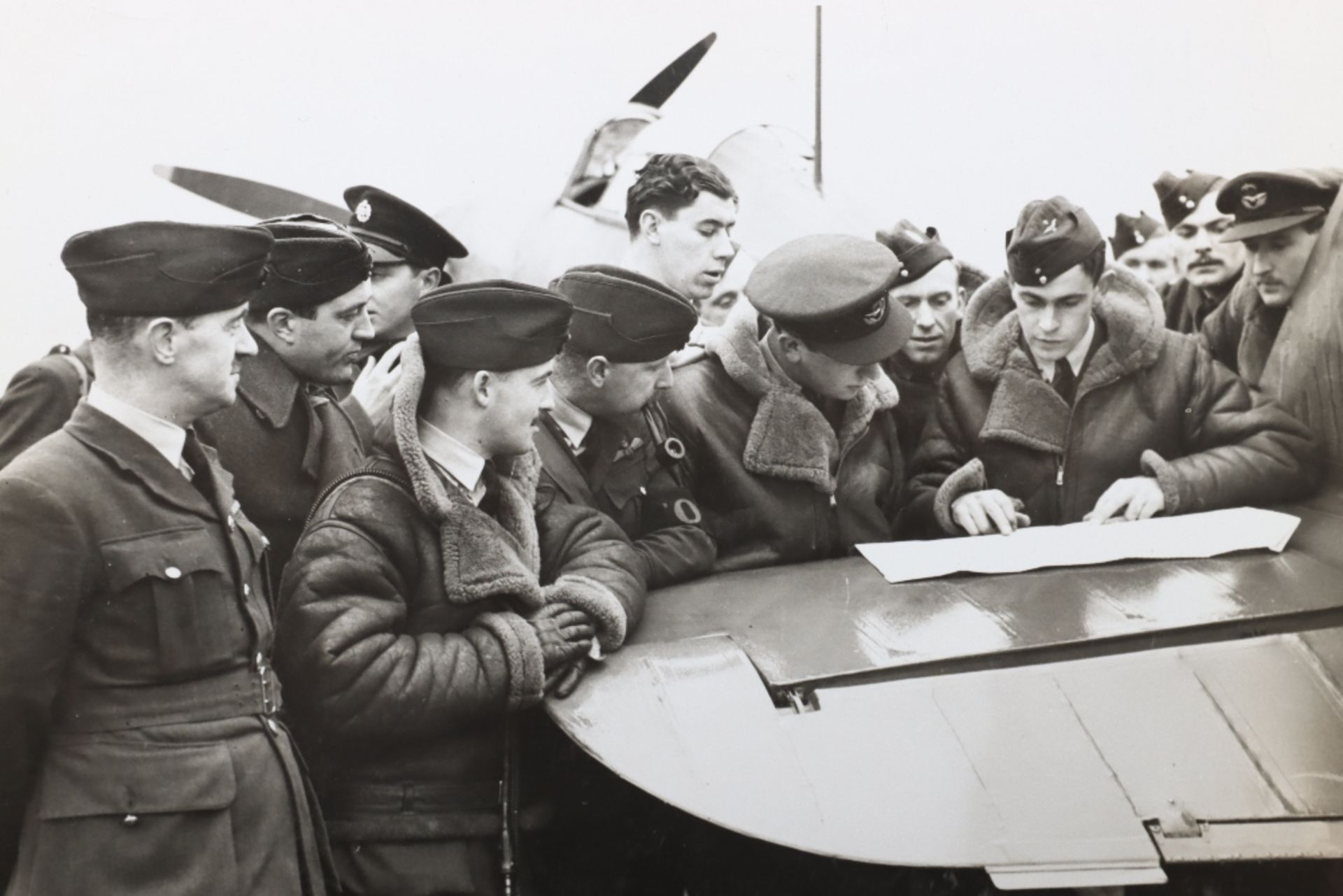 3x Official Photographs of Royal Air Force Fighter Pilots in France (1940) - Image 4 of 4