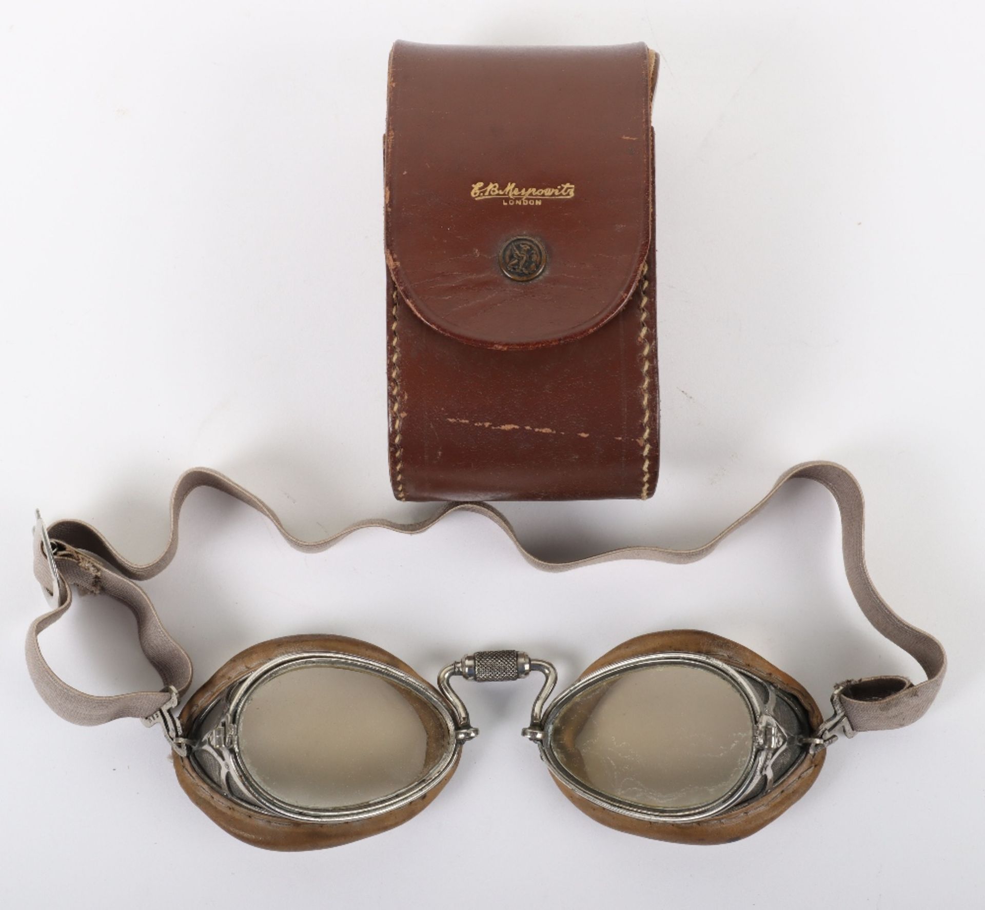 Pair of E B Meyrowitz Flying Goggles