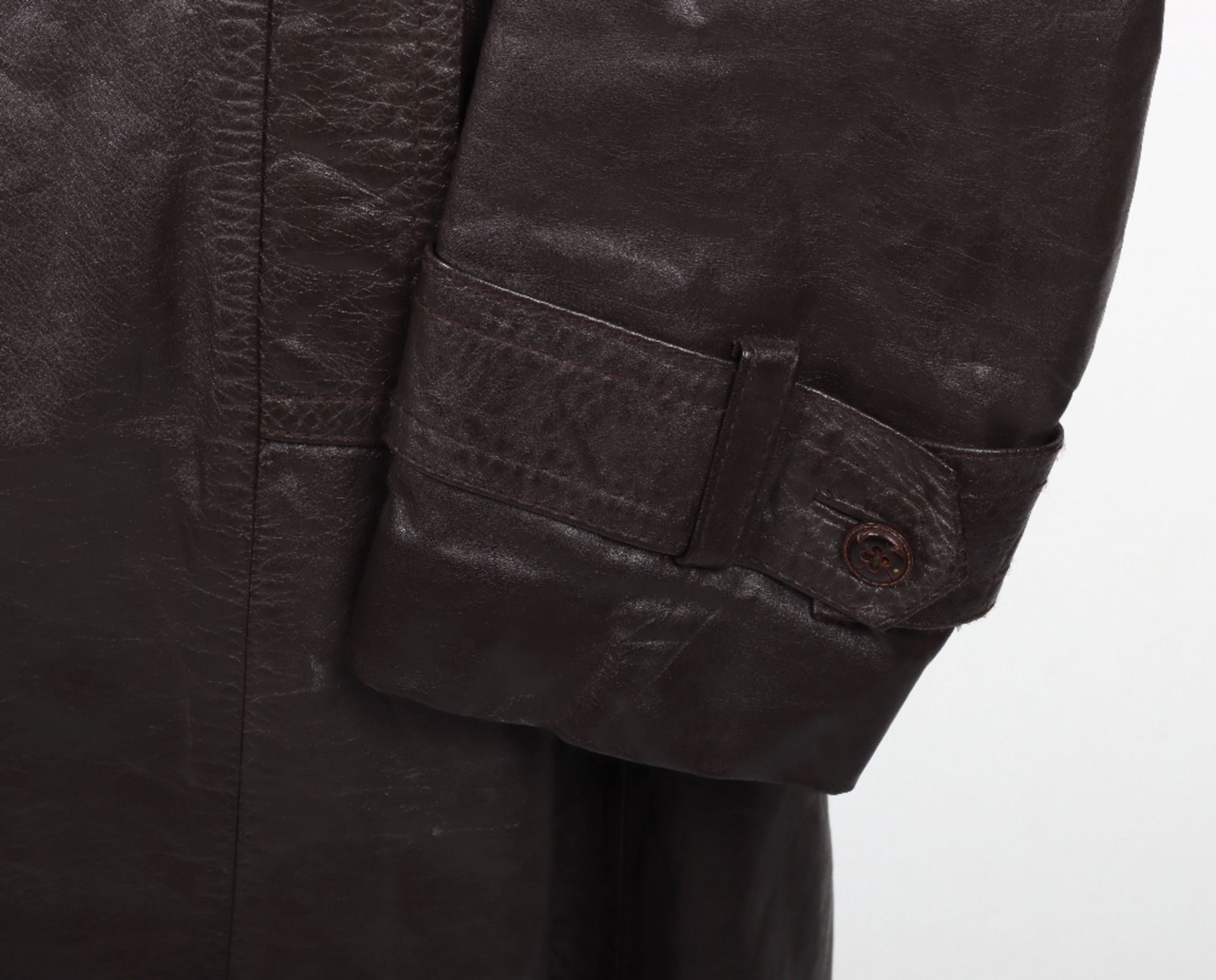 Vintage Style German Leather Coat - Image 6 of 9