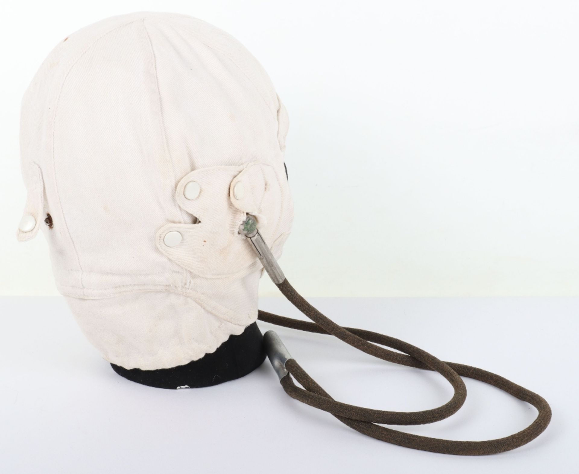 Pre-WW2 D Lewis Pattern Flying Helmet with Gosport Tubes - Image 3 of 8