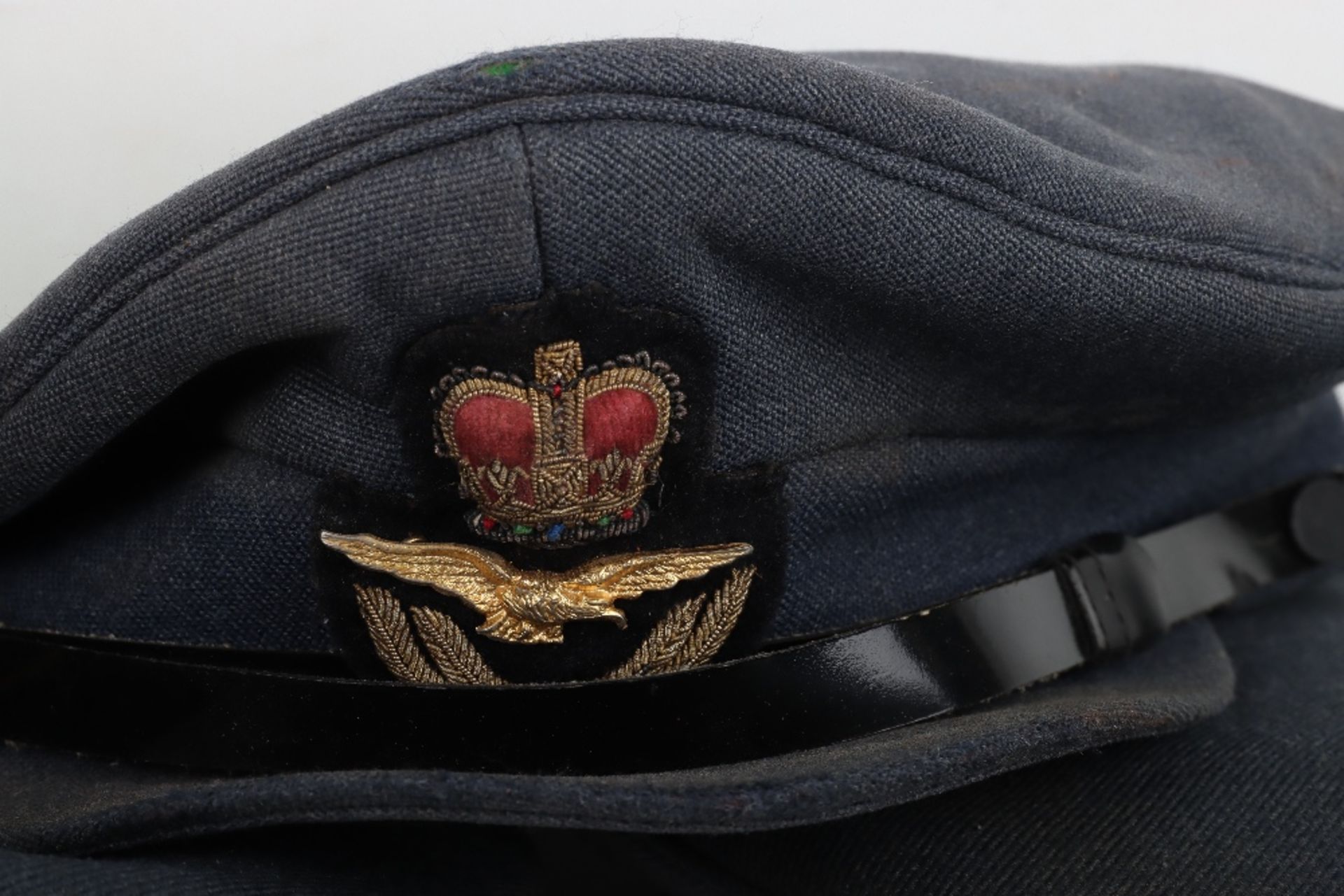 EIIR Royal Air Force Officers Service Dress Peaked Cap - Image 3 of 6