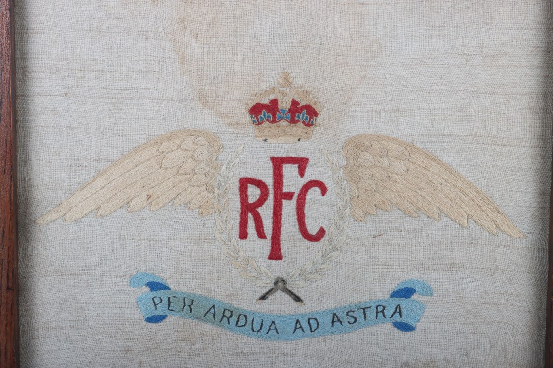 Royal Flying Corps Embroidered Fire Screen - Bild 2 aus 4