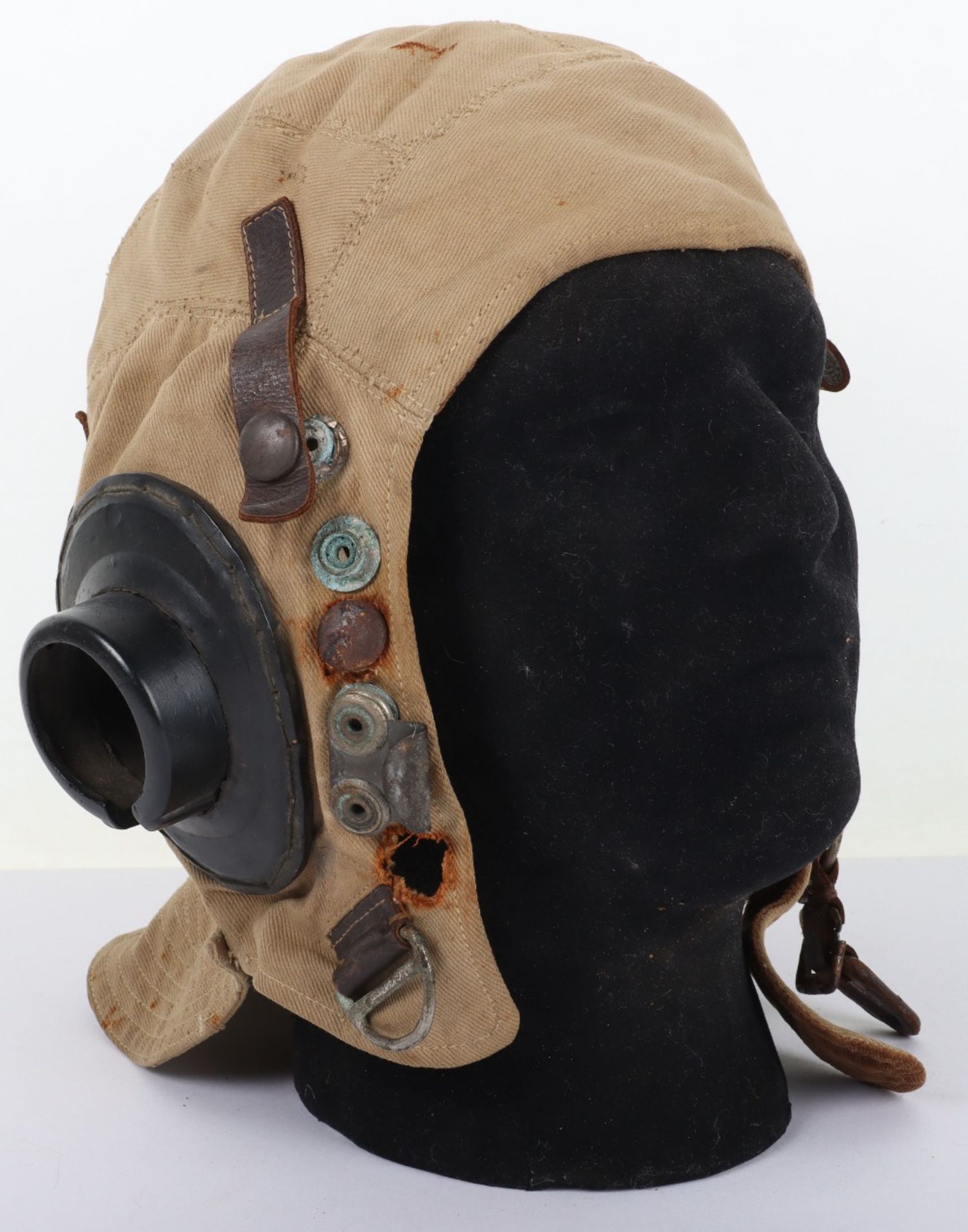 WW2 Royal Air Force Early Pattern D-Type Flying Helmet - Image 7 of 14