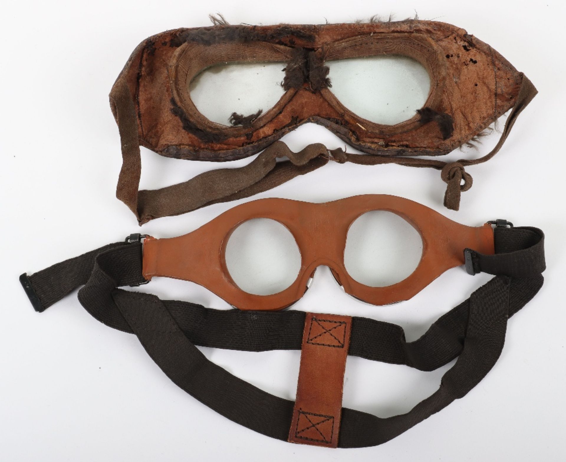 Pair of WW1 Period Royal Flying Corps Goggles - Image 2 of 2