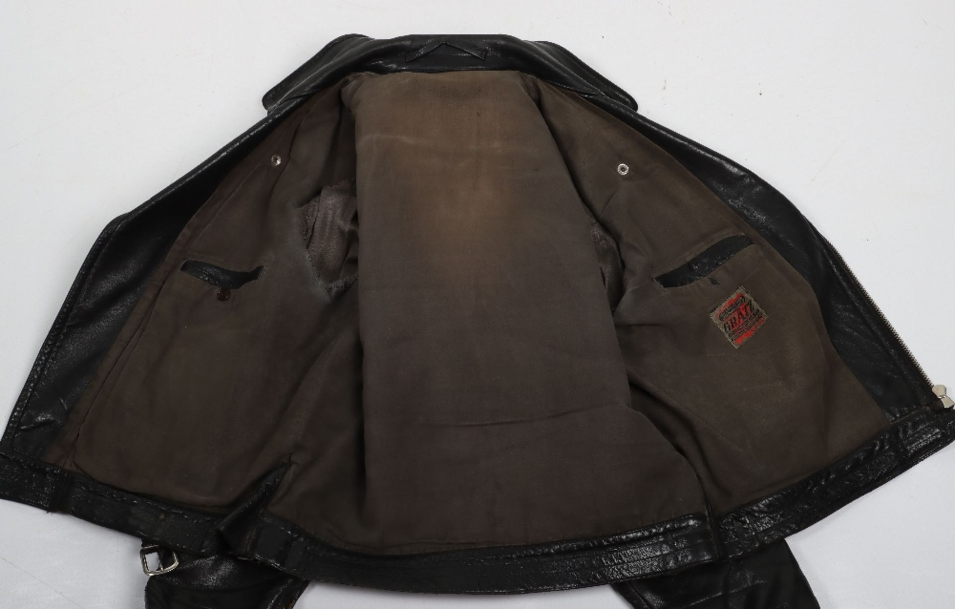 Vintage Black Leather Jacket - Image 9 of 10