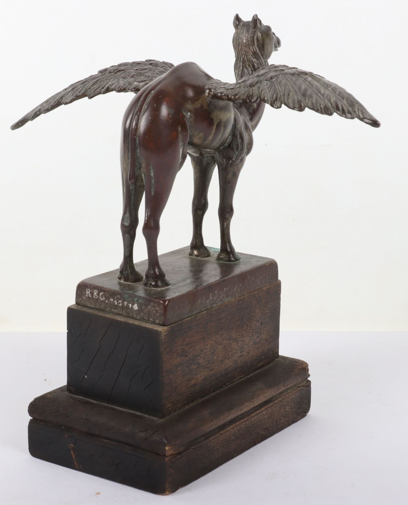 Bronze Royal Air Force No45 Squadron Winged Camel Desk Figure - Image 5 of 6