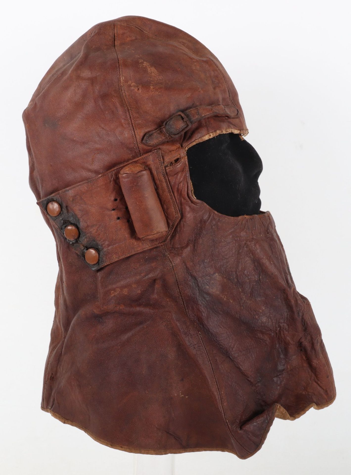 WW1 Royal Flying Corps Cowl Pattern Flying Helmet - Image 2 of 9