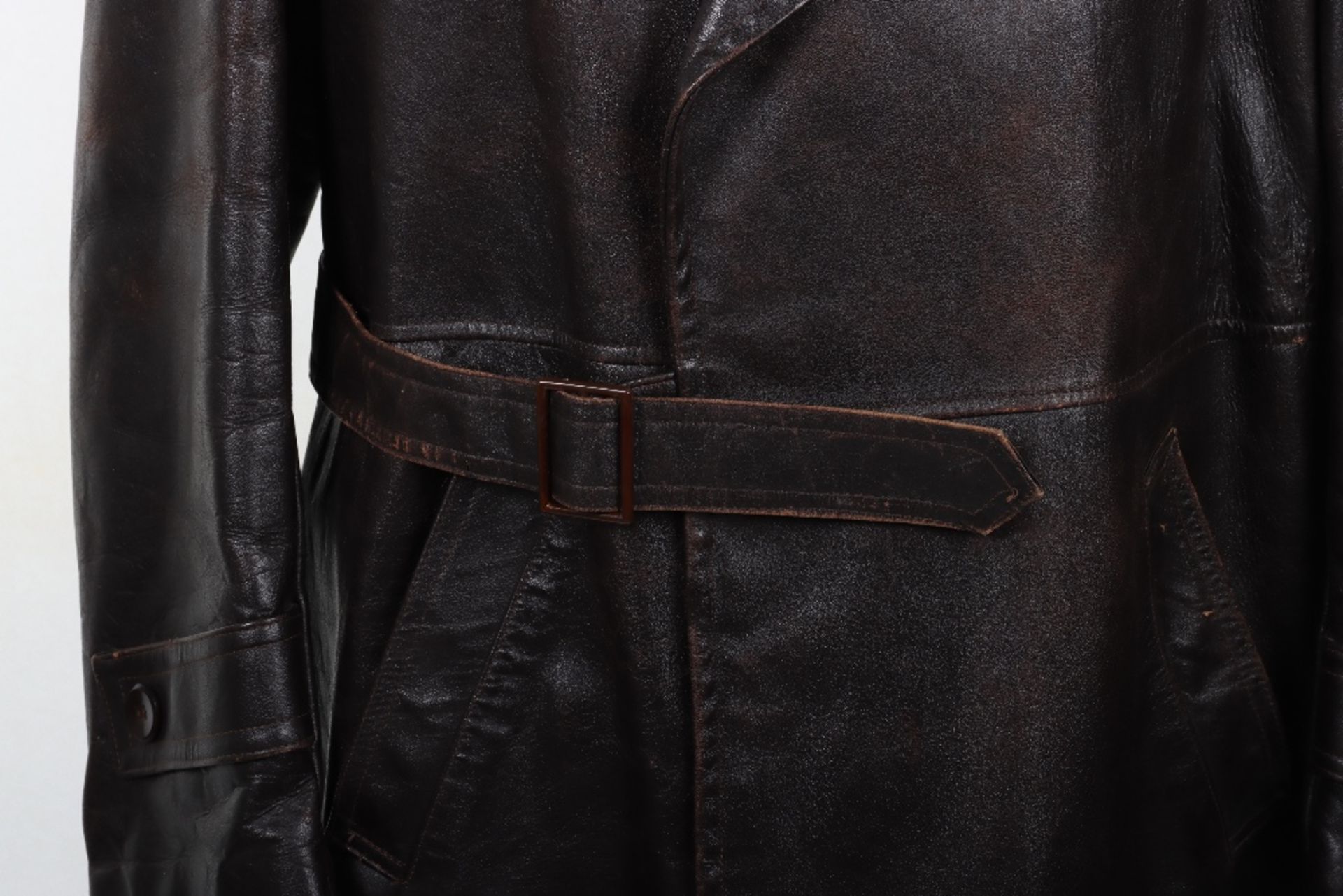 Leather Aviators / Motoring Coat - Image 8 of 9