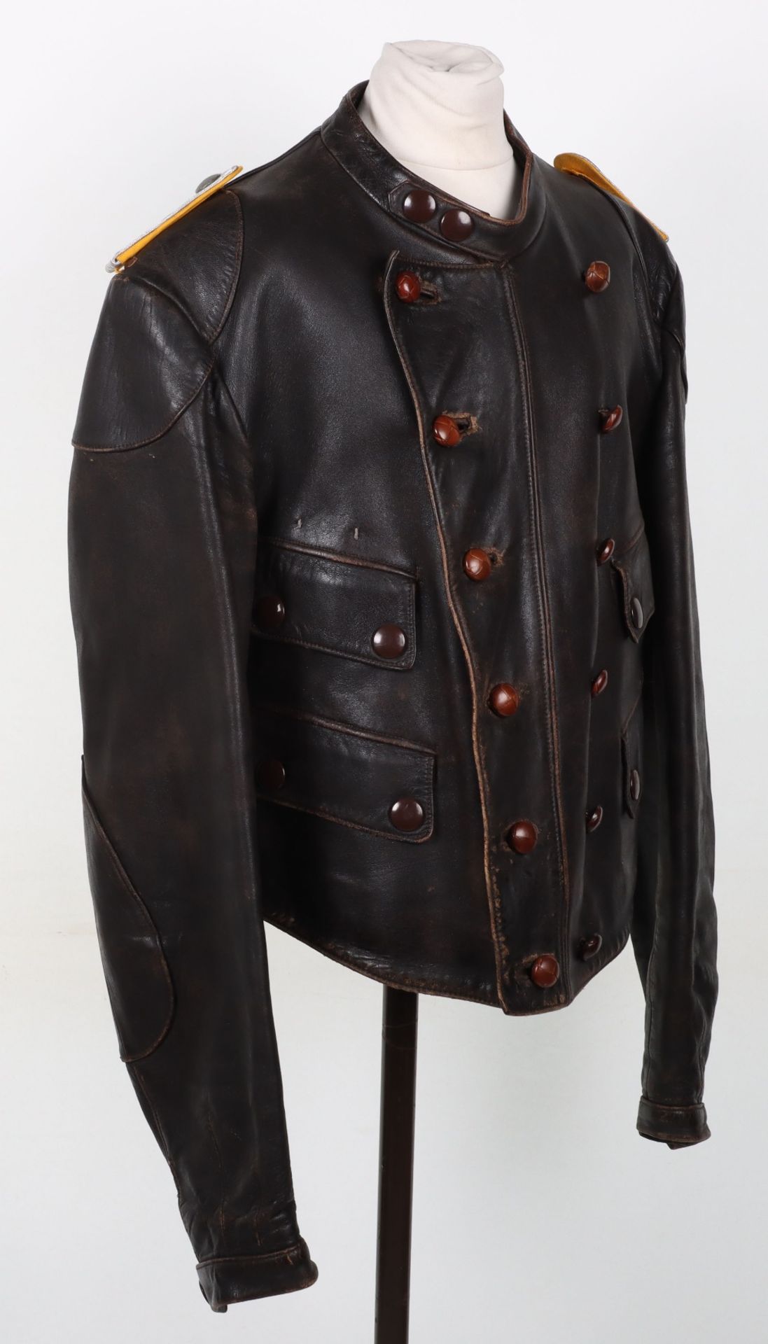 WW2 German Luftwaffe Style Leather Flying Jacket - Image 6 of 9