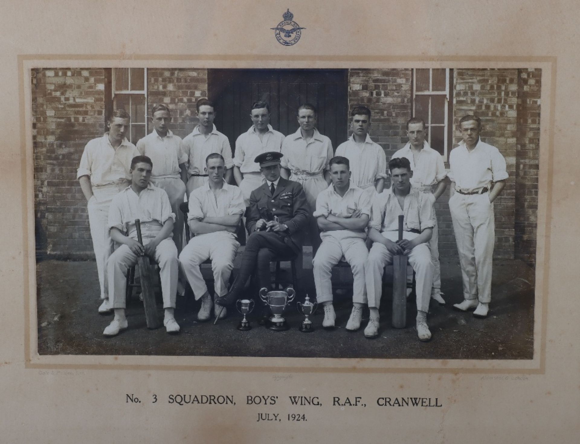 1920’s Royal Air Force (RAF) College Cranwell Sports Cricket Caps - Image 3 of 4