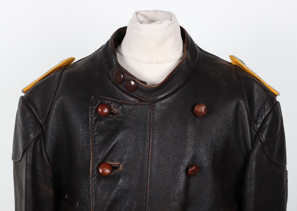 WW2 German Luftwaffe Style Leather Flying Jacket - Image 2 of 9