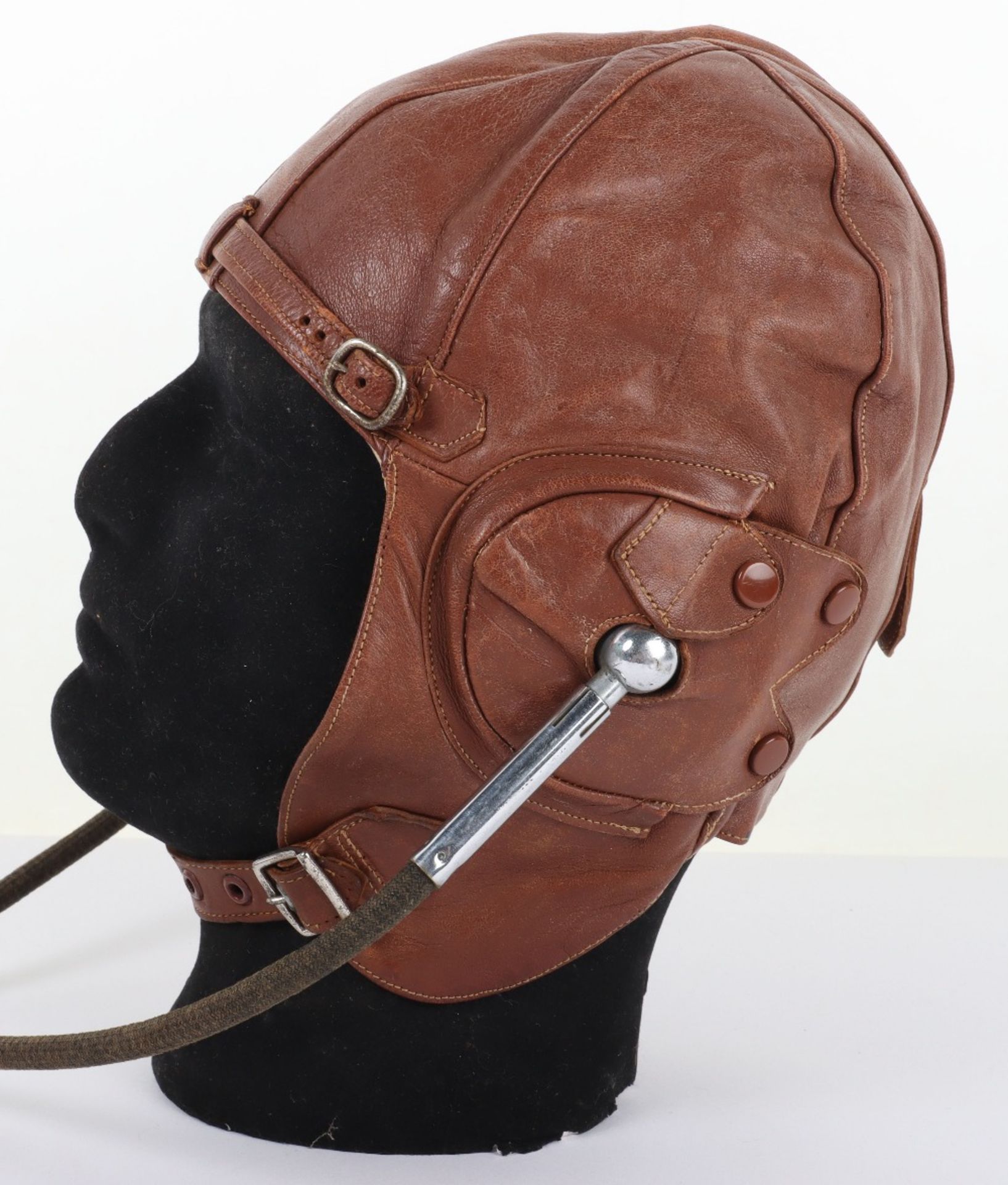 Lewis Pattern Leather Flying Helmet - Image 3 of 9