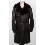 Vintage Style German Leather Coat