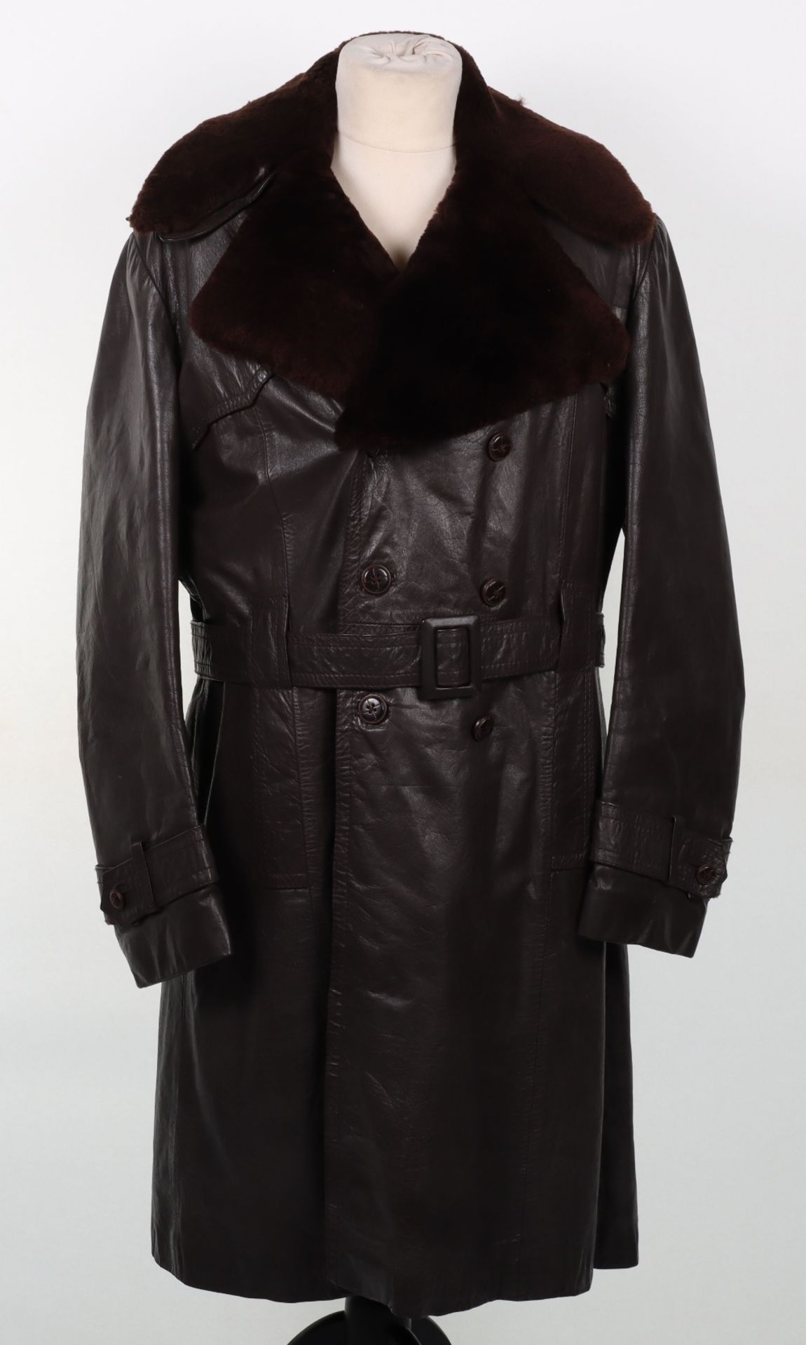 Vintage Style German Leather Coat