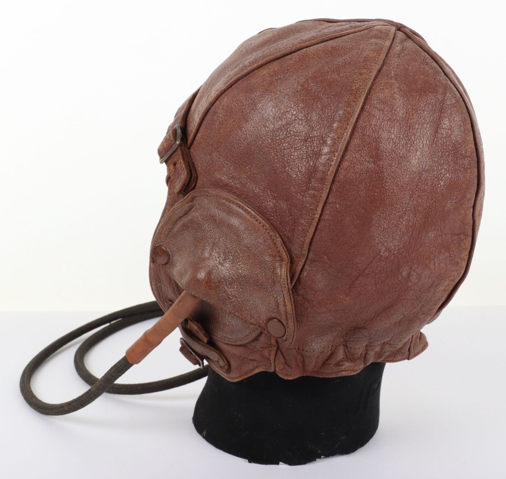 1930’s Lewis Style Flying Helmet with Gosport Tubes - Image 3 of 7