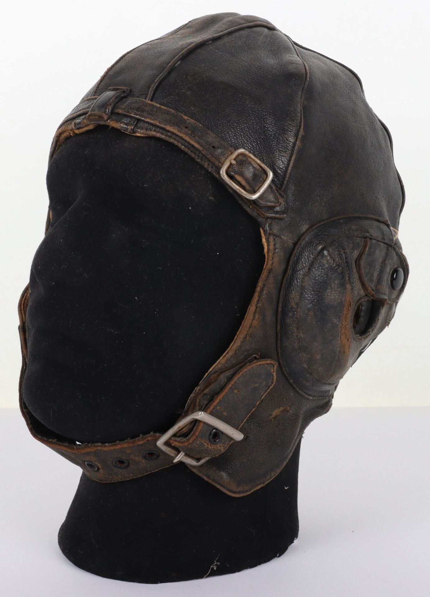 1930’s Lewis Pattern Leather Flying Helmet - Image 2 of 10