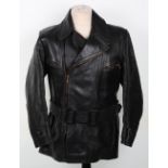 Vintage German Leather Aviators / Motoring Jacket