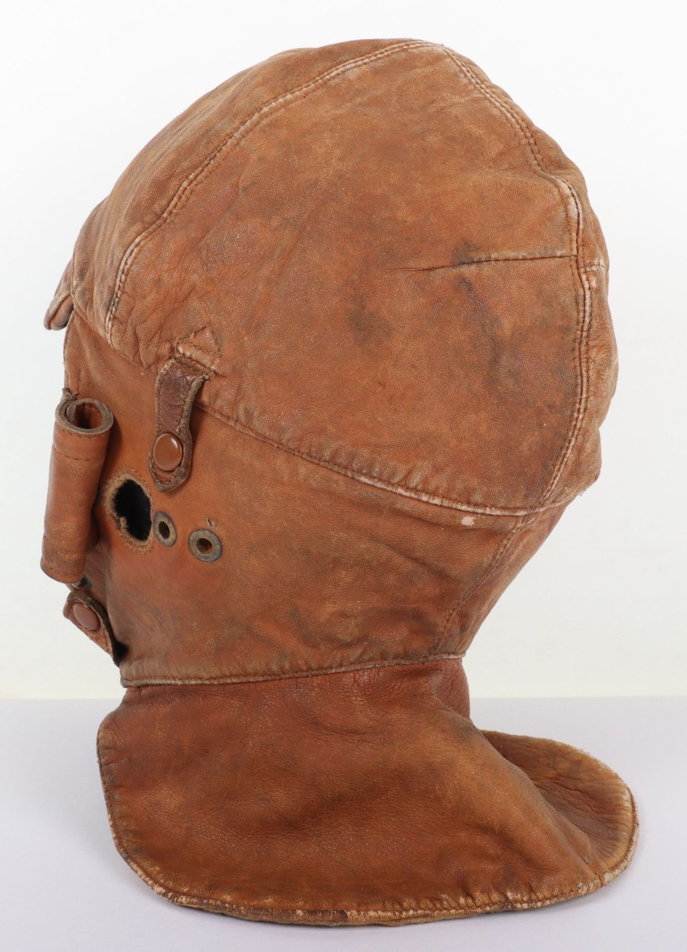 WW1 Royal Flying Corps Private Purchase Leather Flying Helmet - Image 5 of 9